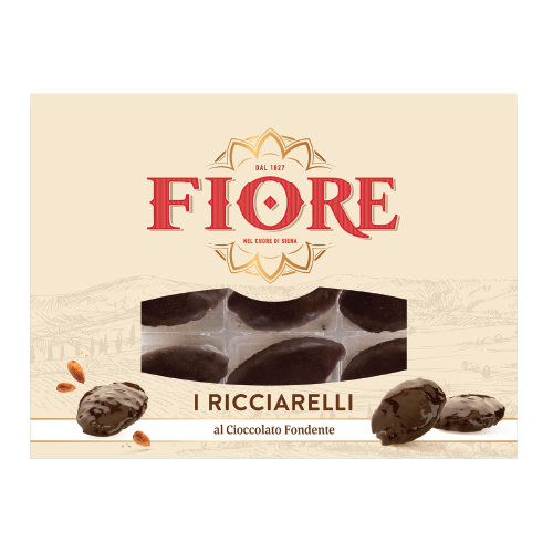 იტალიური ორცხობილა RICCIARELLI შოკოლადით /FIORE/  145გრ