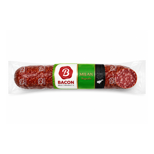 ძეხვი ნედლად შებოლილი მილანი /BACON/ 200გრ