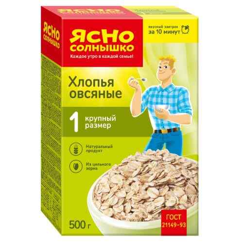ფანტელი შვრიის /სოლნიშკო/ №1 500გრ