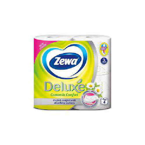 Toilet paper deluxe with chamomile scent 3 layers /Zeva/ 4 pcs.