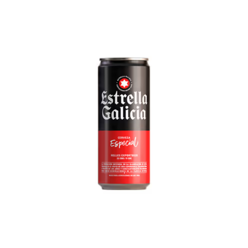 Beer lager can 5.5% / Estrela Galicia / 330 ml