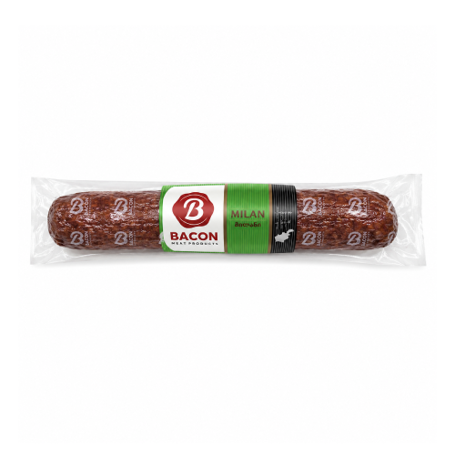 ძეხვი ნედლად შებოლილი მილანი /Bacon/400გ