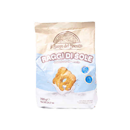 ორცხობილა ბრინჯის ფქვილით და რძით / BORGO DEL BISCOTTO / 700 გრ 