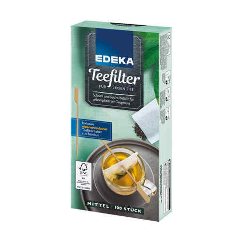 ჩაის ფილტრი პატარა  / EDEKA / 100 ც