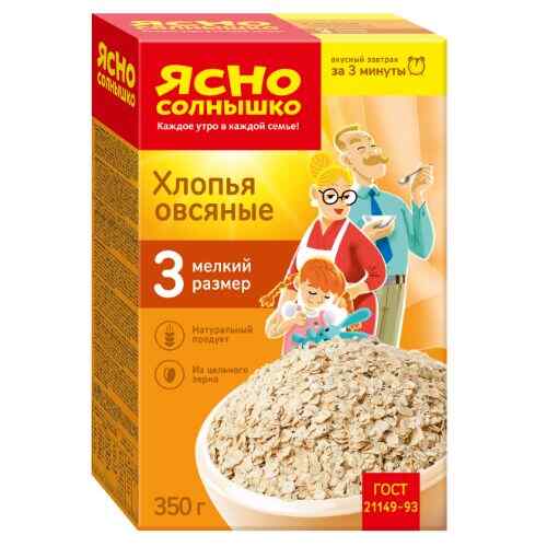 ფანტელი შვრიის /სოლნიშკო/ №3 350გრ