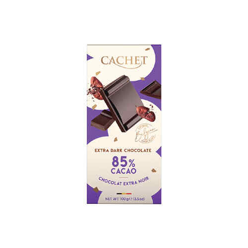 შოკოლადი /Kims Chocolates/ კაშე უნიკალური ბელგიური ექსტრა შავი 85% 214649 /12*100 გრ