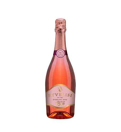 ცქრიალა როზე ნახევრადმშრალი / რთველისი /  0.75
