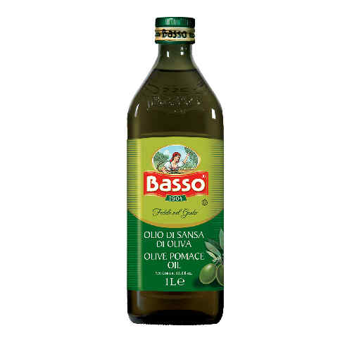 ზეთი ზეითუნის მეორადი გამოხდა პომასე /Basso/ 1ლ