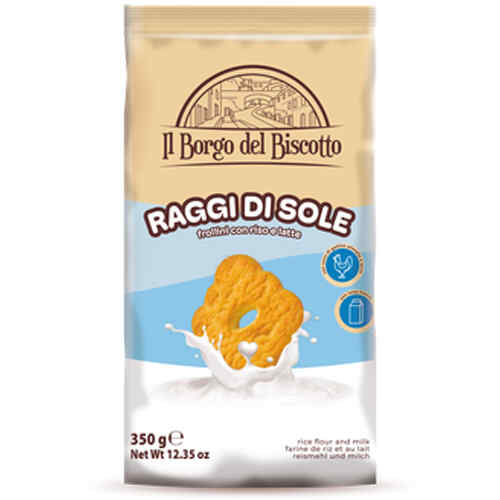 ორცხობილა ბრინჯის ფქვილით და რძით / BORGO DEL BISCOTTO / 350 გრ 