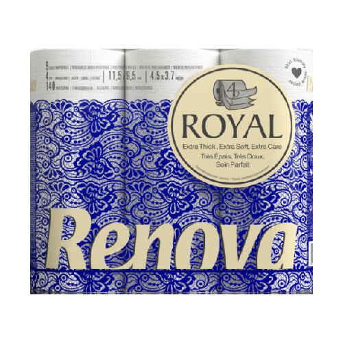 ტუალეტის ქაღალდი თეთრი /Royal/ 9ც
