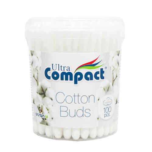 ყურის ჩხირი ცილინდრი /Compact/ 100 ც 