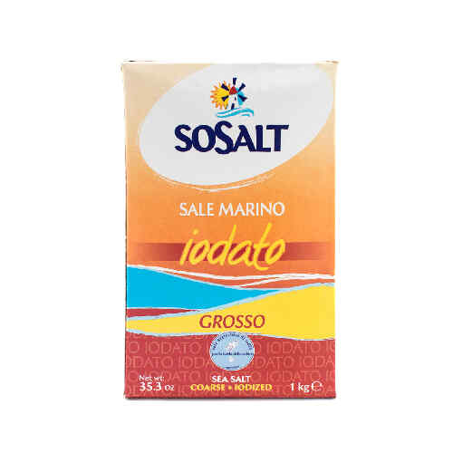 მარილი მსხვილი იოდიზირებული ზღვის /Sosalt/ 1კგ