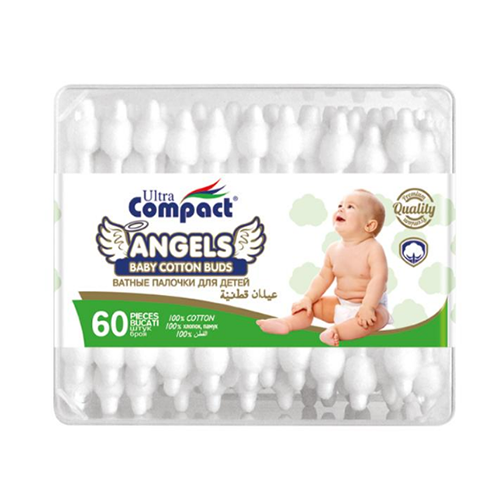 საბავშვო ყურის ჩხირი /Compact/ 60 ც