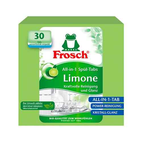ჭურჭლის სარეცხი მანქანის ტაბლეტი ლიმონი / FROSCH /  №30