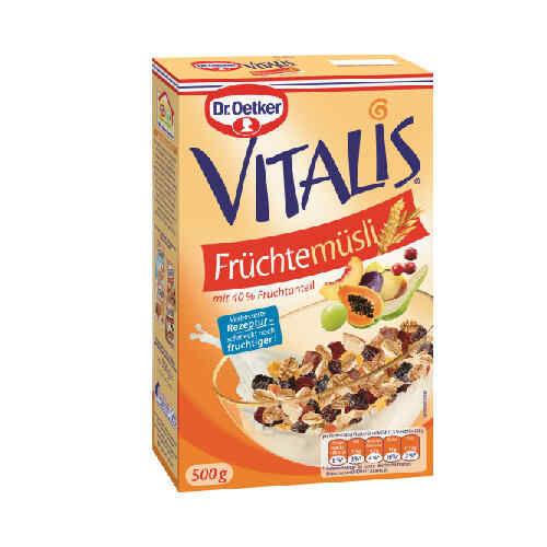 მიუსლი ხილით /Vitalis/ 500გრ