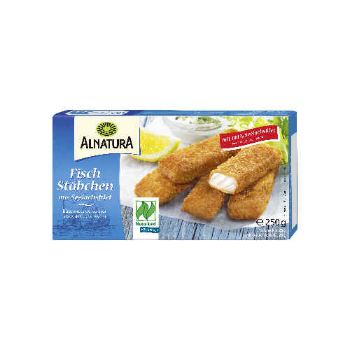 თევზის ჩხირები გაყინული ორგანული /Alnatura/ 250 გრ 