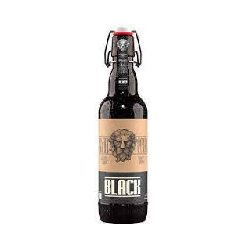 ლუდი შავი ლომი Black შუშა 0,5ლ