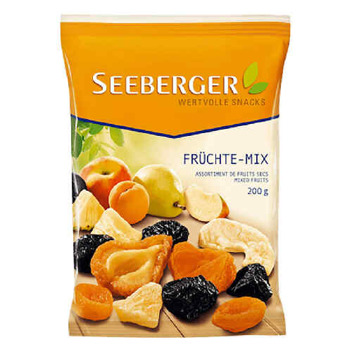 გამომშრალი ხილის მიქსი /Seeberger/ 200 გრ 