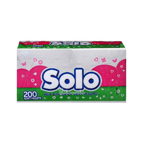 ხელსახოცი სუპერ 1 ფენა /სოლო/ 200ც