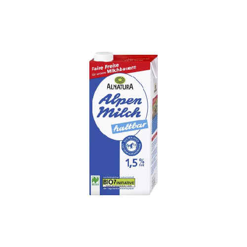 ორგანული რძე 1.5% /Alnatura/1 ლ